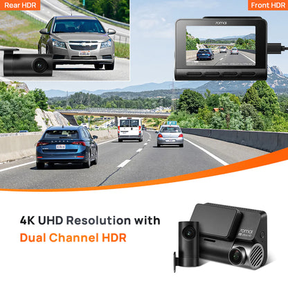 70MAI A810 4K HDR DUAL-VISION DASHCAM – Upshift Autos