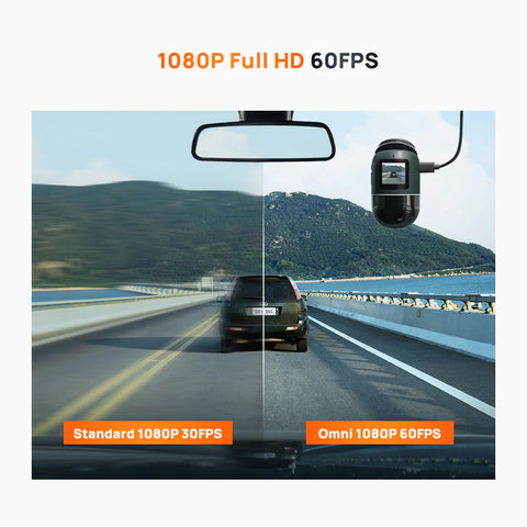 70MAI DASH CAM OMNI, PATENTED 360° DESIGN