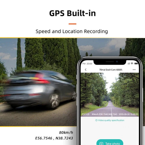 70MAI A800S: DUAL-VISION 4K DASHCAM