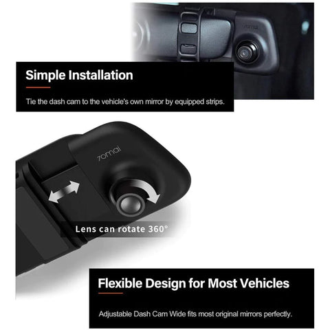 70MAI REARVIEW DASHCAM + NIGHT VISION REAR CAM FULL PACKAGE