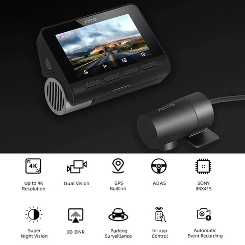 70MAI A800S: DUAL-VISION 4K DASHCAM